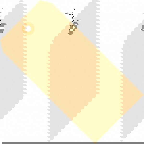 Blank Tag: 5-1/4'' High, Manila, Synthetic Paper